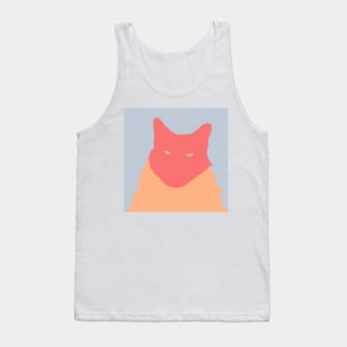 Maine Coon Cat Abstract Peach Fuzz Pantone Color of the Year 2024 Tank Top